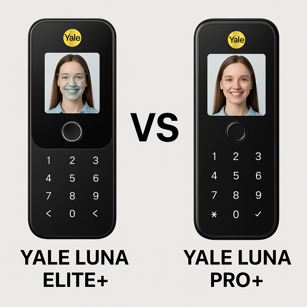 So sánh khoá khuôn mặt Yale Luna Elite+ và khoá khuôn mặt Yale Luna Pro+