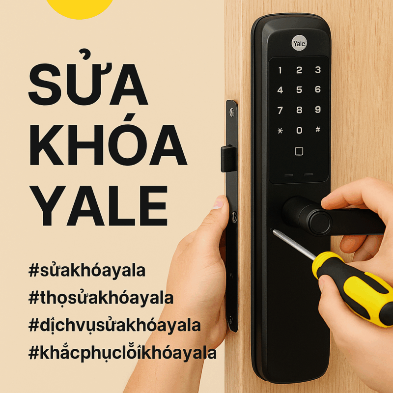 Sửa khoá điện tử Yale Sửa khoá Yale