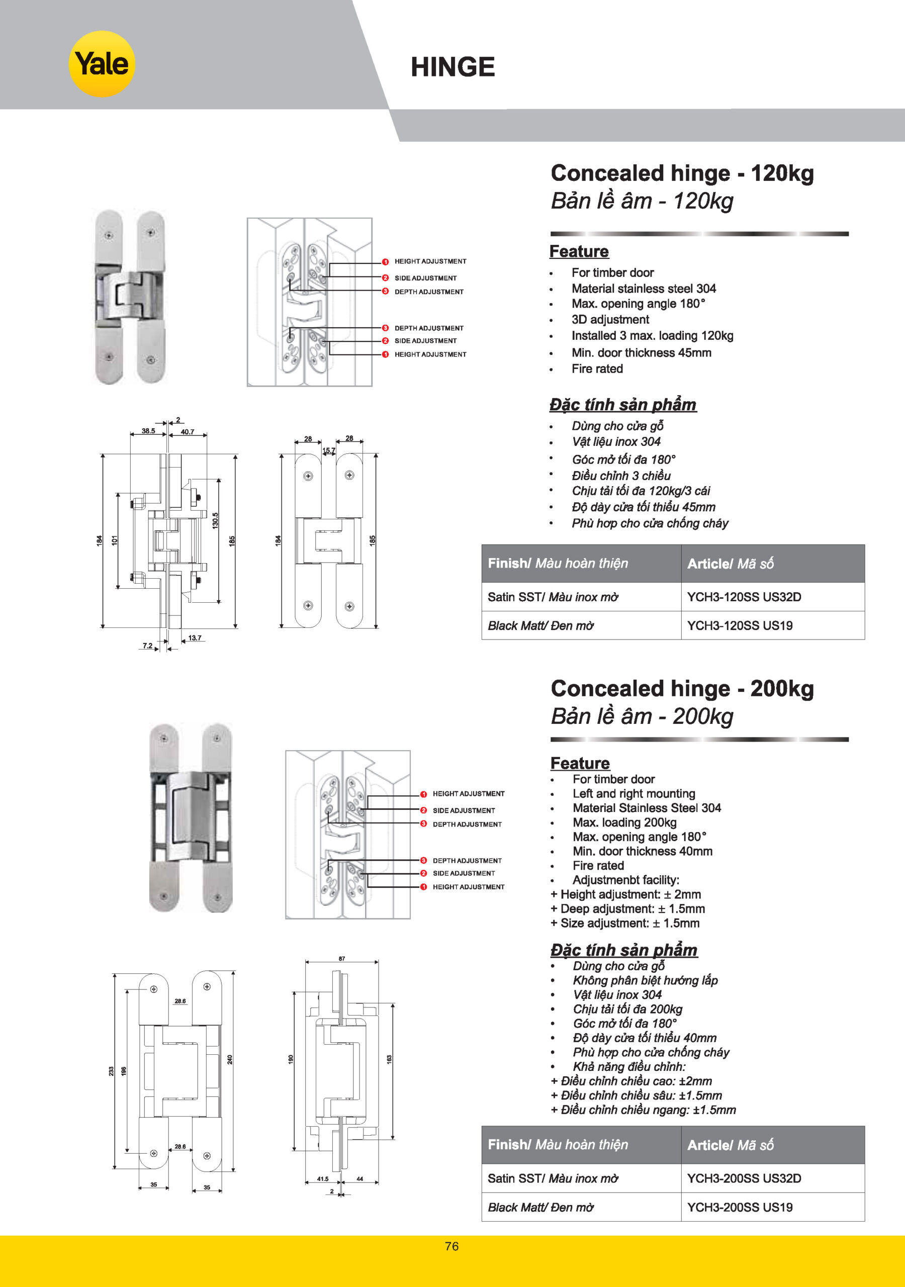 Bản Lề Yale catalogue yale 2025 Page 074 scaled