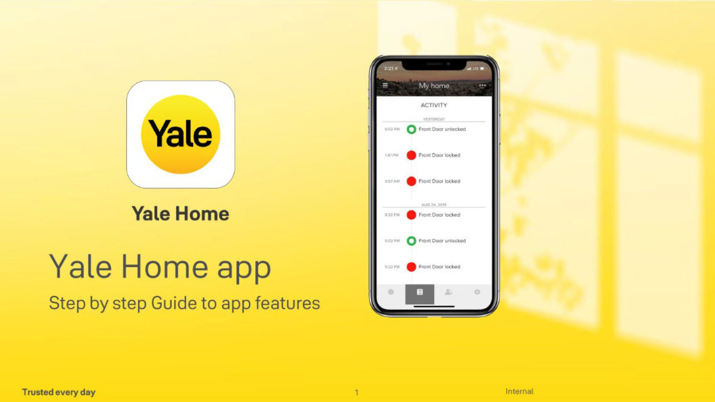 YALE HOME APP SMART LOCK