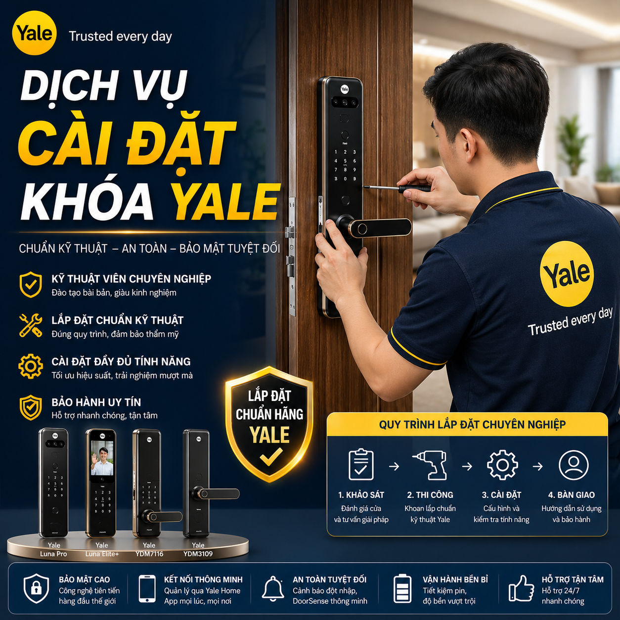 Dich Vu Cai Dat Khoa Yale