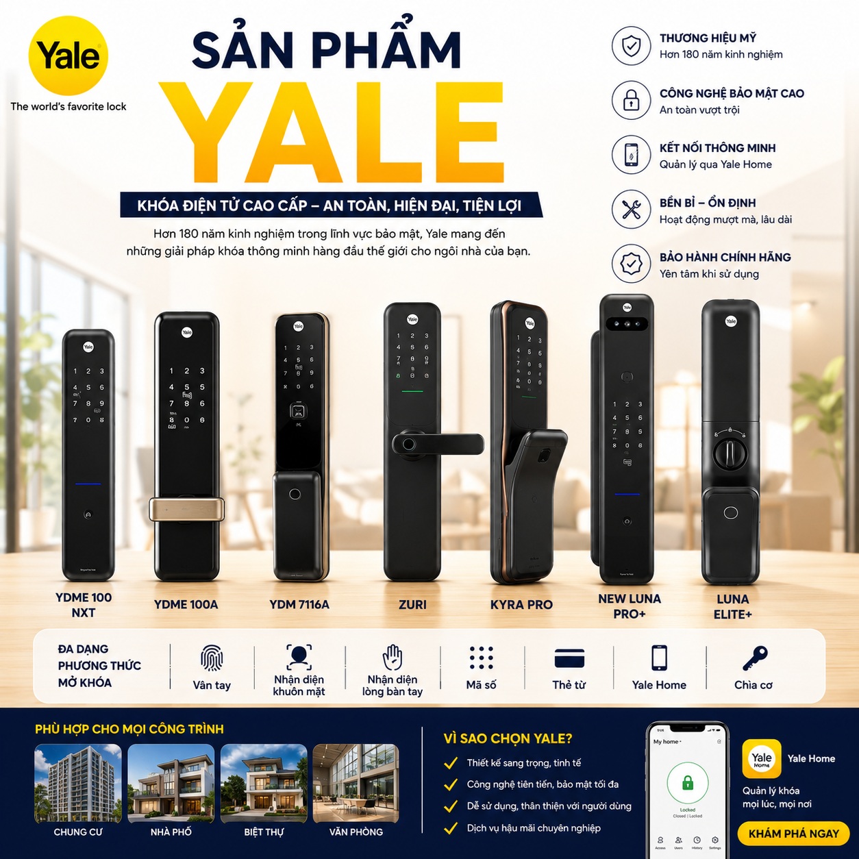 Sản phẩm Yale