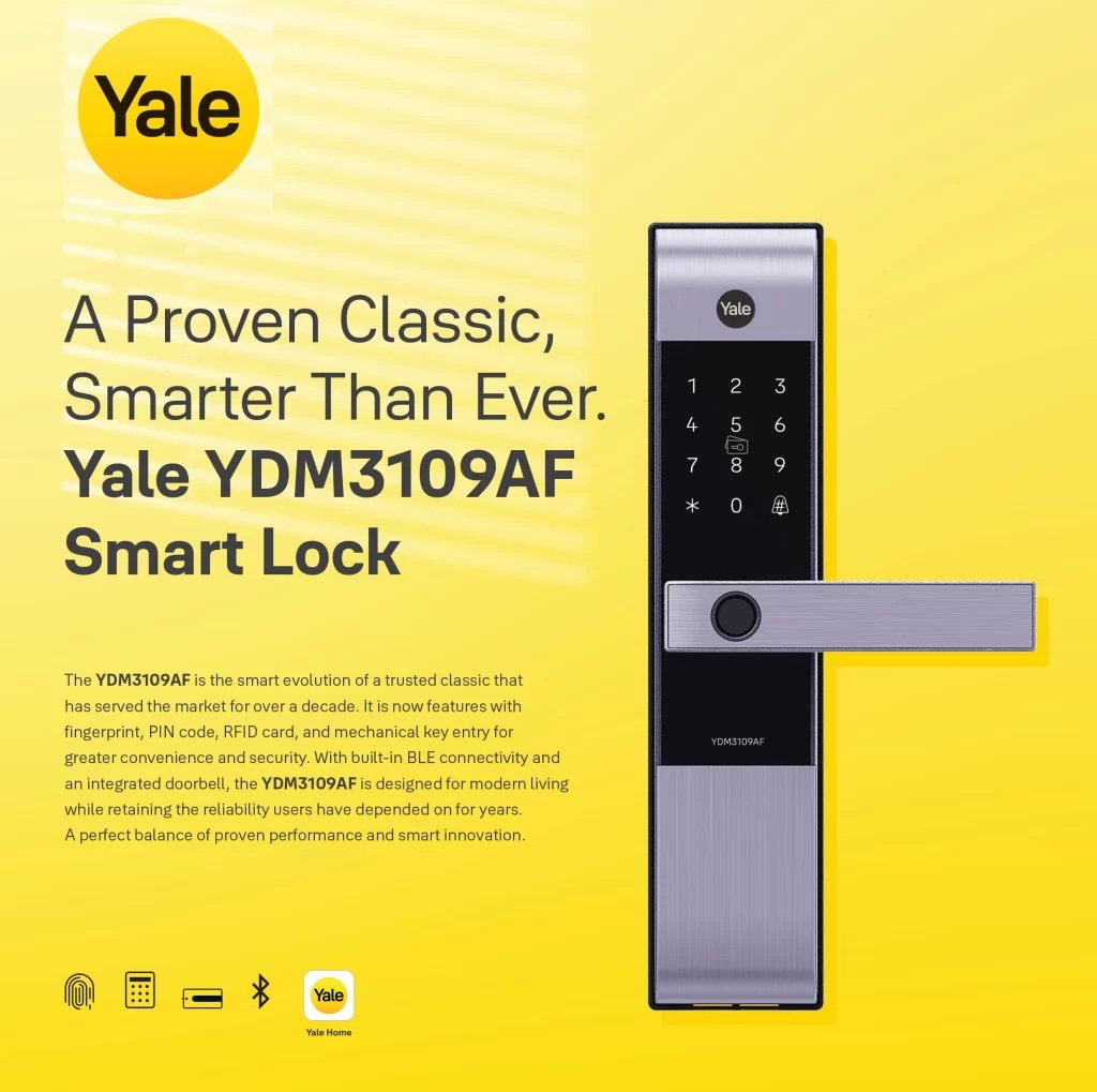 Yale YDM 3109AF MB YDM3109AF CG Thiet ke sang trong hien dai
