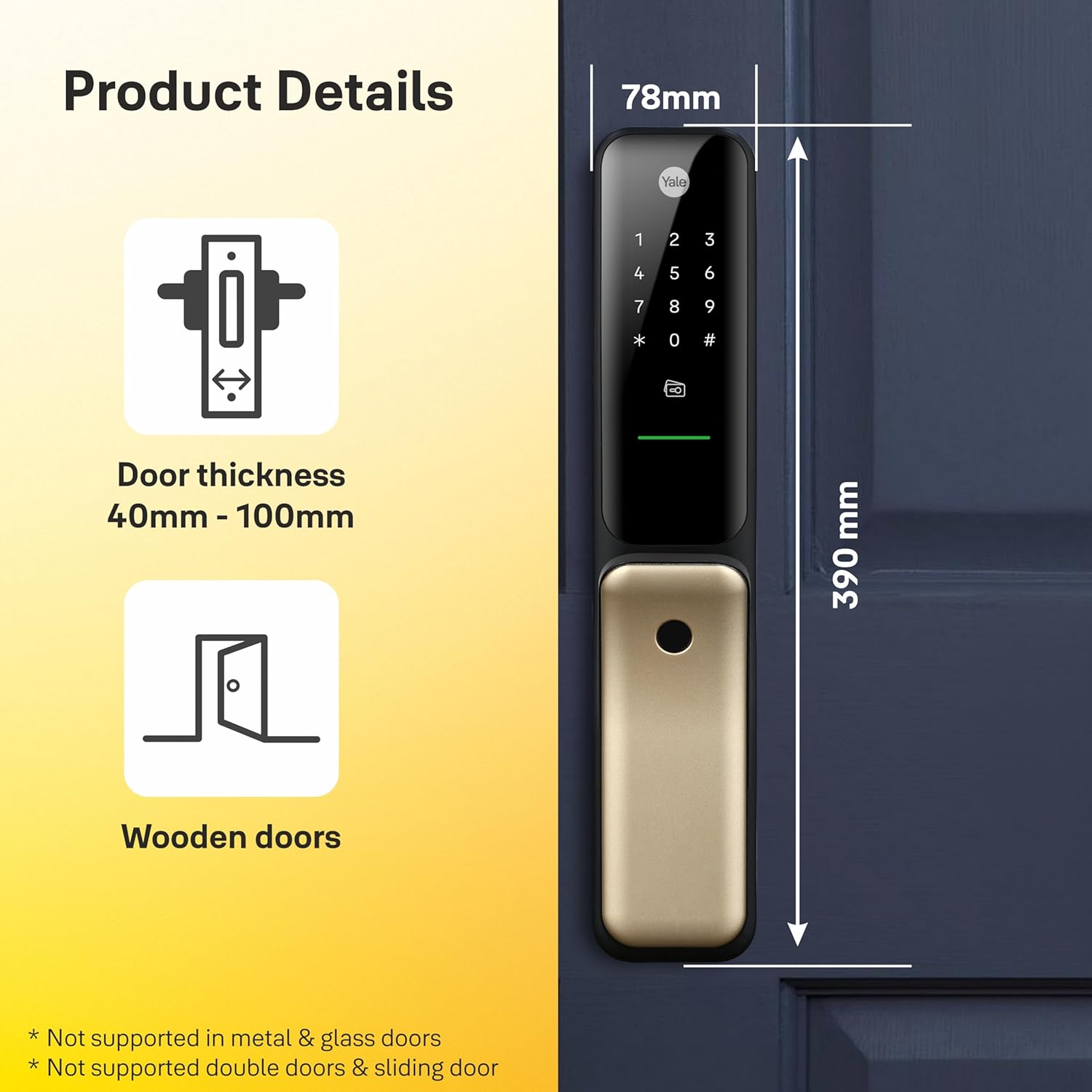 Khóa cửa vân tay YALE KYRA Pro Yale Kyra Pro 7